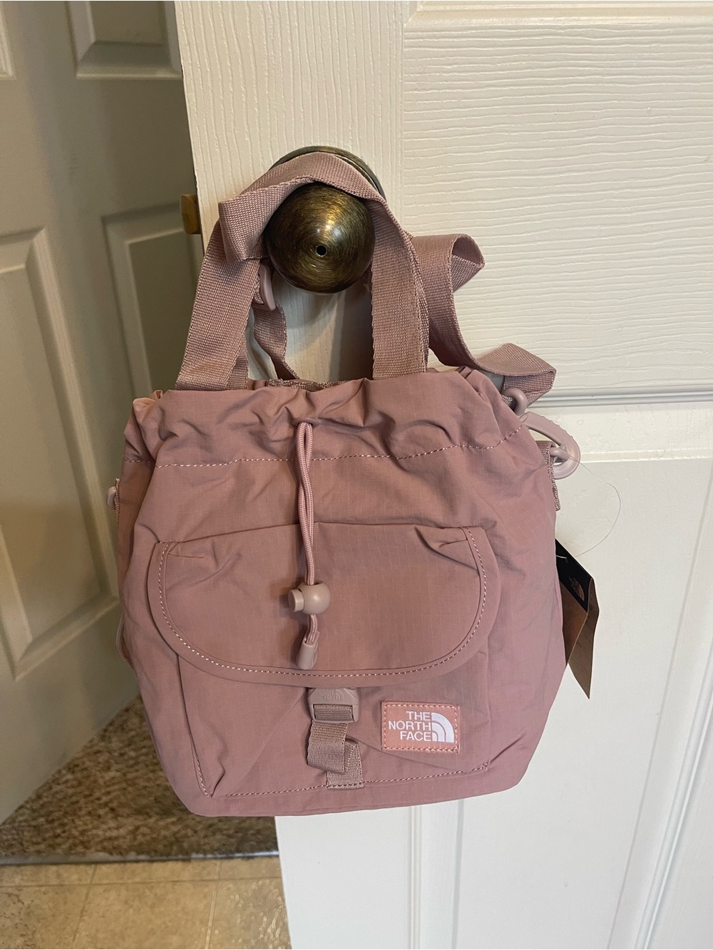 The North Face Dusty Pink Convertible Mini Backpack Tote